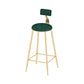 Round Scandinavian Low Back Counter & Bar Stool Metal Counter Chair with Cushion Clearhalo 'Bar Furniture' 'Bar Stools' 'bar_stools' 'furn' 'furn_bar_stools' 'Furniture' 'furniture_bar_stools' 'Kitchen & Dining Furniture' 1200x1200_10613850-4caa-4e4b-ad36-0640ddb802ad