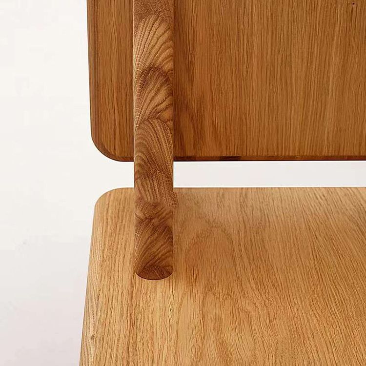 Industrial Style Arm Chair Open Back Wood Dining Room Chair for Dining Room