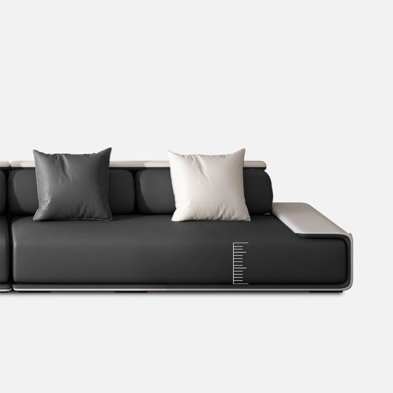 Contemporary Sofa141.73" L X 70.86" W X 29.52" H Armless Sectional for Apartment Clearhalo 'furn' 'furn_sectionals' 'Furniture' 'furniture_sectionals' 'Living Room Furniture' 'Sectionals' 1200x1200_1063f392-9f4d-476b-80de-53dfeb6b59ad