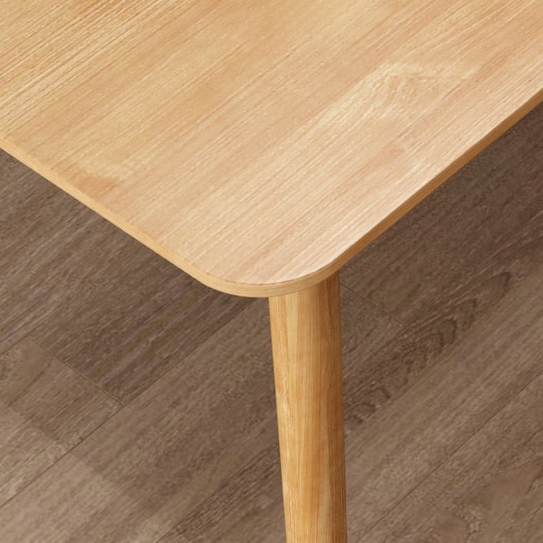 Simplicity Home Solid Wood Dining Table Rectangle Shape Dining Table with 4 Legs Base Clearhalo ' dining_table' 'Dining Tables & Seating' 'Dining Tables' 'furn' 'furn_dining_table' 'Furniture' 'furniture_dining_table' 'Kitchen & Dining Furniture' 'kitchen&dining_furn' 'kitchen' 'kitchen_dining_table' 1200x1200_10648021-8143-4f39-ab44-dbc3dcb76a73