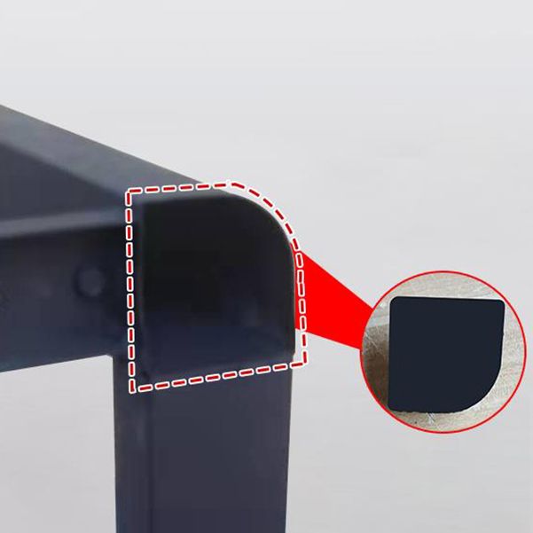 Contemporary Glass-Top Office Desk Antique Finish Computer Desk with Metal Legs Clearhalo 'furn' 'furn_office_desk' 'Furniture' 'Office Desks' 'Office Furniture' 'office_desk' 1200x1200_106507cb-5d15-474a-a44b-ce70dfebab01