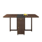Rectangle Mid-Century Modern Dining Table Drop-Leaf Table with Ash Solid Wood Base,59"L x 29.1"H Clearhalo ' dining_table' 'Dining Tables & Seating' 'Dining Tables' 'furn' 'furn_dining_table' 'Furniture' 'furniture_dining_table' 'Kitchen & Dining Furniture' 'kitchen&dining_furn' 'kitchen' 'kitchen_dining_table' 1200x1200_106514de-273f-4226-98f6-c807c976de26