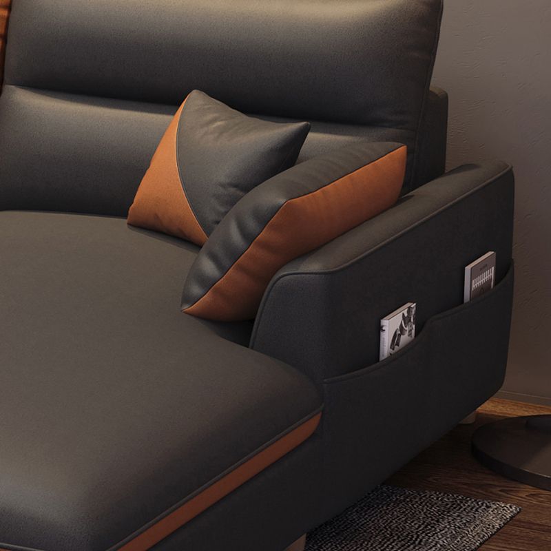 35" High Modern Square Arm Standard Sofa with Bolster Pillows for Living Room, Apartment Clearhalo 'furn' 'furn_sofas' 'Furniture' 'furniture_sofas' 'Living Room Furniture' 'Sofa' 'sofas' 1200x1200_10658d5d-43ce-42a6-98c9-839a70ea6b26