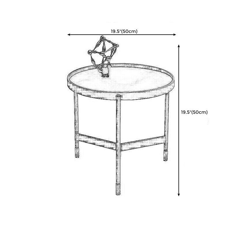 3 Legs Base Design Black Metal Base Rock Slab Top Round Coffee Table Clearhalo 'Coffee & Accent Tables' 'Coffee Tables' 'coffee_tables' 'Furniture' 'furniture_coffee_tables' 'Living Room Furniture' 1200x1200_10659672-468b-4fb5-a5e9-eca274fc8eb5