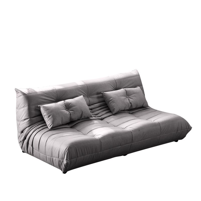 3-Seater Tufted Faux Leather Sofa Contemporary 70.9" W Armless Seating Clearhalo 'furn' 'furn_sofas' 'Furniture' 'Living Room Furniture' 'Sofa' 'sofas' 1200x1200_10665d4f-5f77-4328-9a06-ec14e015b118