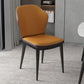 Nordic Glam Style Chair Kitchen Armless Wingback Chair with Metal Legs Clearhalo 'Dining Chairs' 'Dining Tables & Seating' 'dining_chair' 'furn' 'furn_dining_chair' 'Furniture' 'furniture_dining_chair' 'Kitchen & Dining Furniture' 1200x1200_10679ae2-3421-45fe-860d-f044679d02e7