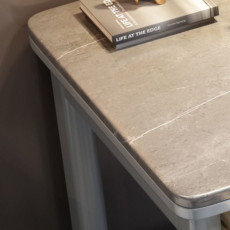 Bureau de bureau rectangulaire en marbre moderne en bois massif en bois massif