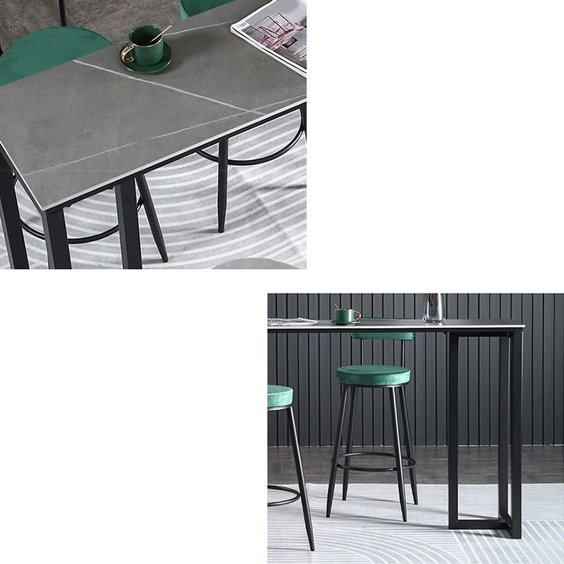 Industrial Bar Height Table Stone Top Bistro Table for Patio Use Clearhalo 'Bar Furniture' 'Bar Tables' 'bar_tables' 'furn' 'furn_bar_tables' 'Furniture' 'Kitchen & Dining Furniture' 1200x1200_106a89c6-b2a6-4137-8719-0c2fa6bf559b