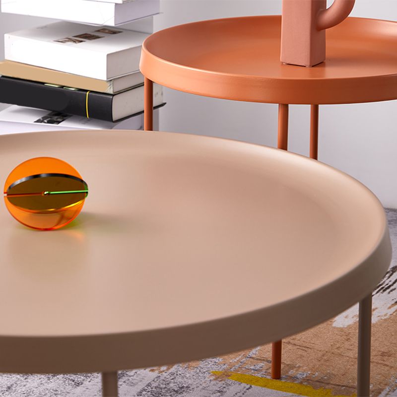 Mid-Century Modern Tray Top Coffee Table 4 Legs Iron Cocktail Table Clearhalo 'Coffee & Accent Tables' 'Coffee Tables' 'coffee_tables' 'furn' 'furn_coffee_tables' 'Furniture' 'Living Room Furniture' 1200x1200_106ab8b2-d2b7-4fac-918b-763383ff79dd