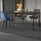 Sintered Stone Dining Table Industrial Black 4 Legs Base Rectangle Table for Home Clearhalo ' dining_table' 'Dining Tables & Seating' 'Dining Tables' 'furn' 'furn_dining_table' 'Furniture' 'furniture_dining_table' 'Kitchen & Dining Furniture' 'kitchen&dining_furn' 'kitchen' 'kitchen_dining_table' 1200x1200_106c4624-afc2-434b-9683-4d7caa4cb98d