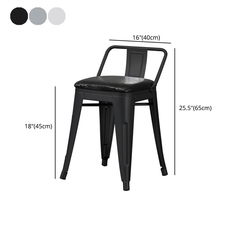 Industrial Style Metal Bar-stool Square Seat Counter Stool for Kitchen Bar Clearhalo 'Bar Furniture' 'Bar Stools' 'bar_stools' 'furn' 'furn_bar_stools' 'furniture_bar_stools' 'Kitchen & Dining Furniture' 'kitchen&dining_furn' 'kitchen' 'kitchen_furn' Furniture' 1200x1200_106dcbdb-e098-496b-b876-f9c196f2ea78