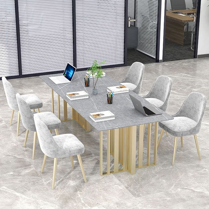 Industrial Style Writing Desk Rectangular Sintered Stone Office Desk for Office Clearhalo 'furn' 'furn_office_desk' 'Furniture' 'Office Desks' 'Office Furniture' 'office_desk' 1200x1200_106eef40-7a85-4f0b-b9ca-dfd1caa6638c