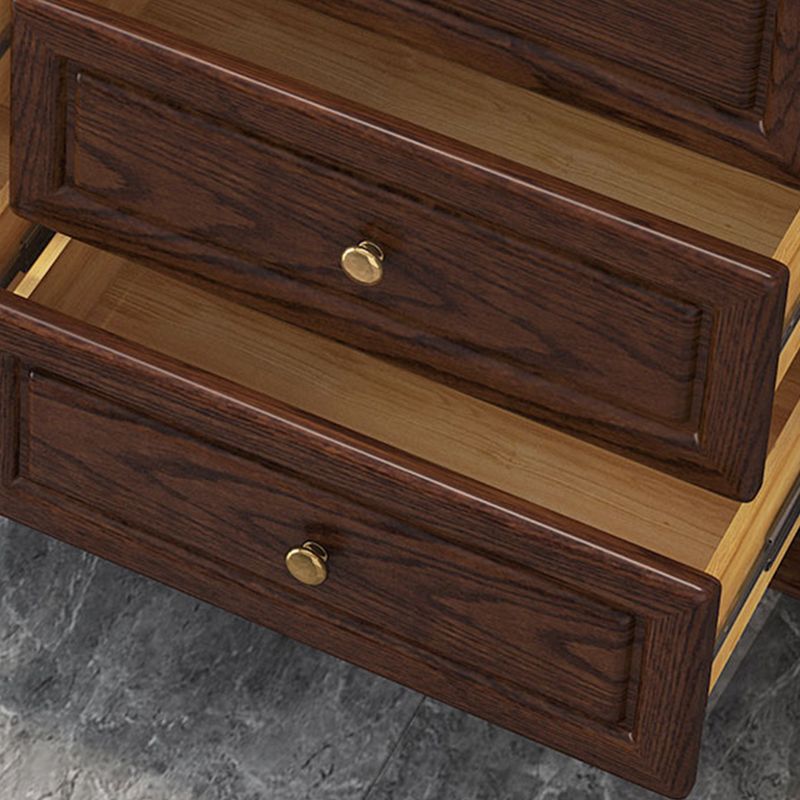 Slaapkamer verticale opbergkist glamour houten borst met laden