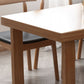 Contemporary Double Pedestal Dining Table Pine Solid Wood Rectangle Dining Table
