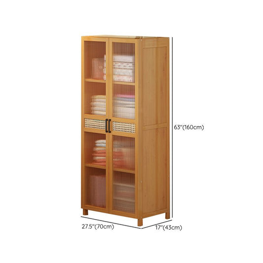 Freestanding Wood Wardrobe Modern Wardrobe with Legs and Shelves Clearhalo 'Armoires & Wardrobes' 'armoires_wardrobes' 'Bedroom Furniture' 'furn' 'furn_armoires_wardrobes' 'Furniture' 1200x1200_1075c105-b3a1-4ab8-aea1-f2e9bf8b94d1