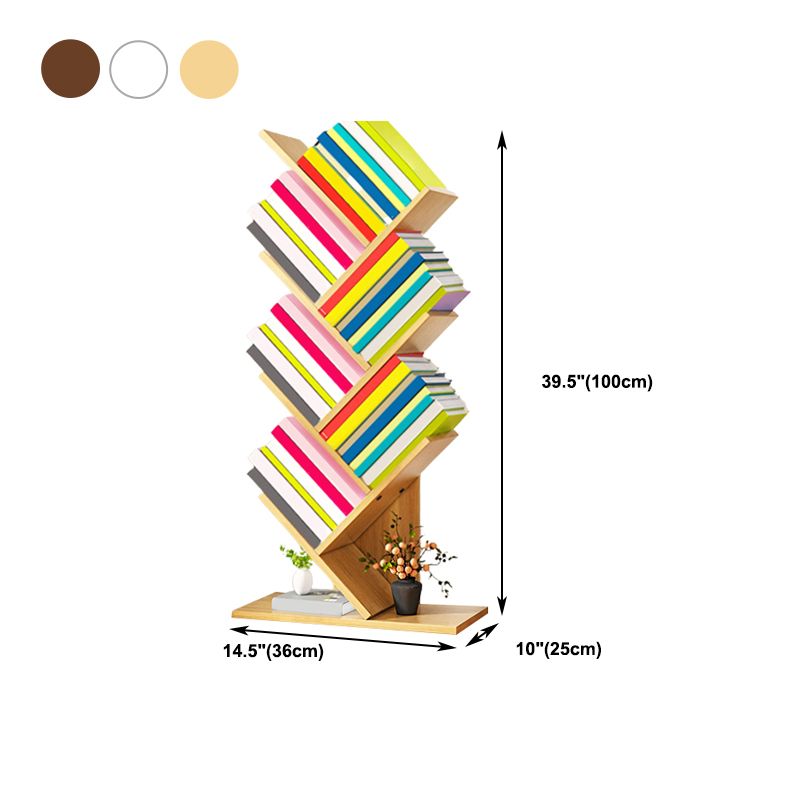 Salon contemporain étagère et étagère fabriquée en bois bibliothèque en bois