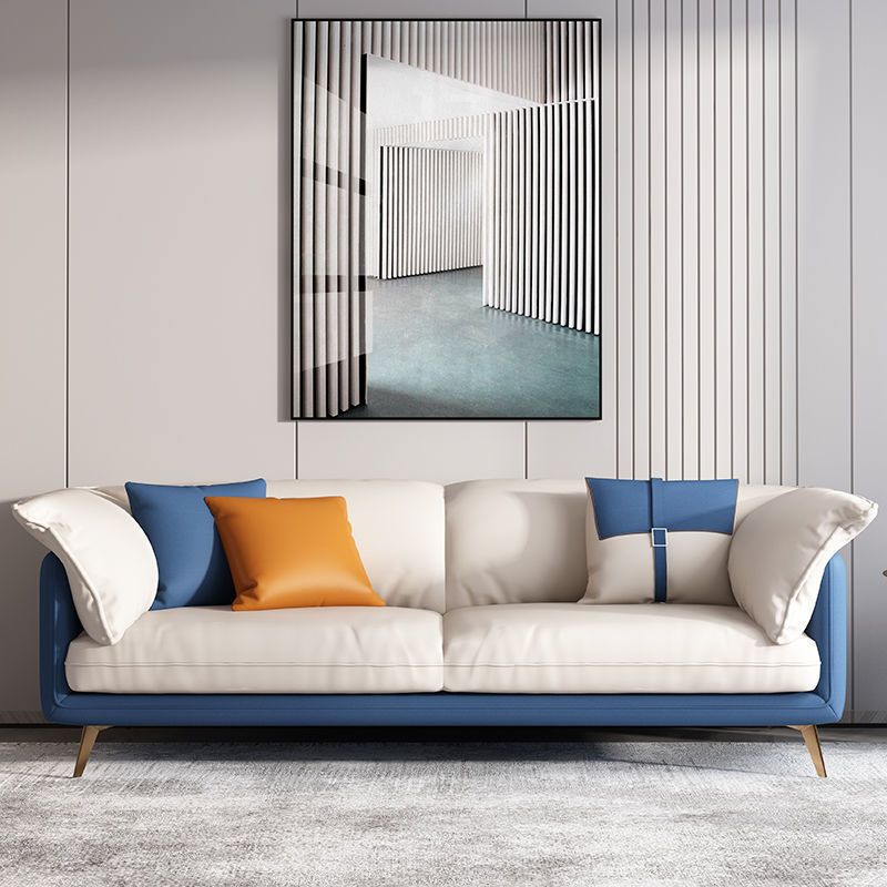 Square Arm Sofa Pillow Top Sofa with Multiple Cushions for Living Room and Apartment Clearhalo 'furn' 'furn_sofas' 'Furniture' 'furniture_sofas' 'kitchen' 'kitchen_sofas' 'Living Room Furniture' 'Sofa' 'sofas' 1200x1200_107a34a1-3120-4f07-a913-bb7a84b56d97