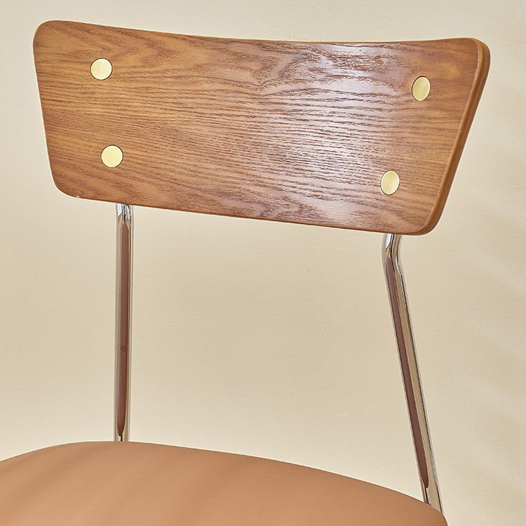 Industrial Style Upholstered Armless Dining Chairs Open Back Dining Side Chairs for Home Clearhalo ' kitchen&dining_furn' 'Dining Chairs' 'Dining Tables & Seating' 'dining_chair' 'furn' 'furn_dining_chair' 'Furniture' 'furniture_dining_chair' 'Kitchen & Dining Furniture' 'kitchen' 1200x1200_107b86d6-b4d0-4149-a977-94932edd74f9