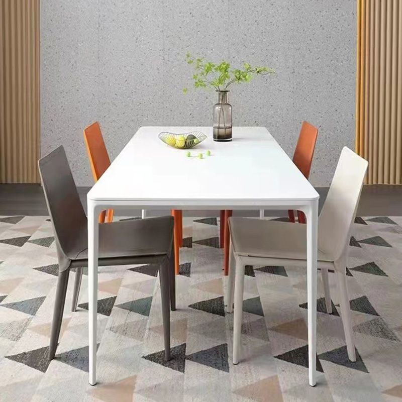 Contemporary Style Dining Chairs Armless Dining Chairs with Metal Legs for Home Clearhalo 'Dining Chairs' 'Dining Tables & Seating' 'dining_chair' 'furn' 'furn_dining_chair' 'Furniture' 'Kitchen & Dining Furniture' 1200x1200_107cb19a-3ace-4a75-bdb1-590e698be1e7