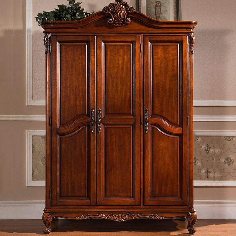 French Country Wardrobe Armoire Wood Wardrobe Closet for Bedroom