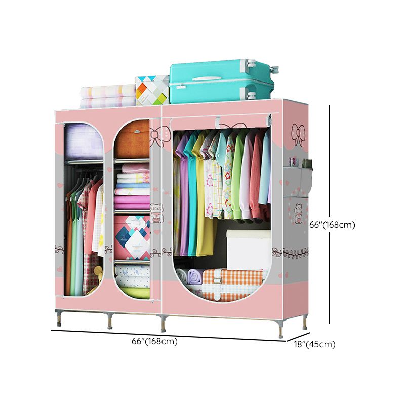 Placard de garde-robe à 3 portes de style contemporain avec jambes