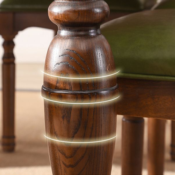 Ash Wood Top Table Solid Wood Mid-Century Modern Rectangle Dining Table for Dining Room