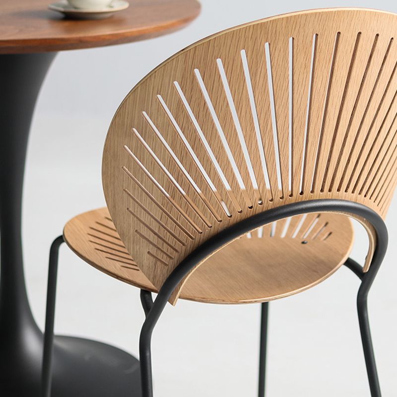 Industrial Style Metal Chair Dining Armless Open Back Chairs for Kitchen Clearhalo 'Dining Chairs' 'Dining Tables & Seating' 'dining_chair' 'furn' 'furn_dining_chair' 'Furniture' 'furniture_dining_chair' 'Kitchen & Dining Furniture' 1200x1200_107fb531-bd2c-4838-8200-35c8759c0e41