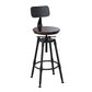 Industrial Bar and Counter Stool Adjustable Height Stool with 4 Black Legs Clearhalo 'Bar Furniture' 'Bar Stools' 'bar_stools' 'furn' 'furn_bar_stools' 'Furniture' 'furniture_bar_stools' 'Kitchen & Dining Furniture' 1200x1200_1081c1c3-058a-499c-81de-2a5d2e6998da