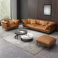 Recessed Arm Tan Contemporary Removable Cushions Faux Leather Sofa & Chaise Clearhalo 'furn' 'furn_sectionals' 'Furniture' 'furniture_sectionals' 'kitchen' 'kitchen_sectionals' 'Living Room Furniture' 'Sectionals' 1200x1200_1081c26b-d7fa-44c6-b5bb-737278f989d7