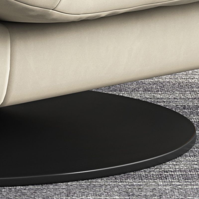 Tufted Microsuede Wingback Recliner 42" Wide Swivel Base Recliner Chair Clearhalo 'Chairs & Seating' 'furn' 'furn_recliners' 'Furniture' 'Living Room Furniture' 'Recliners' 1200x1200_1086c1f9-6c6d-4941-a02b-25a77c132903