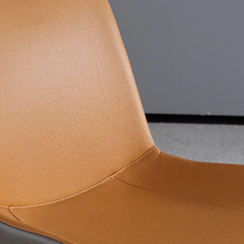 Chaises de salle à manger contemporaines chaises de salle à manger sans bras en cuir pour la maison