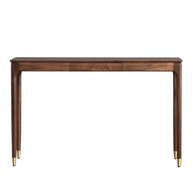 Rectangle Shape Console Table Walnut Wood Console Sofa Table for Hall