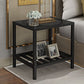 Black 20'' Tall Accent Table Nightstand Modern Metal 1-Shelf Bedside Cabinet Clearhalo 'Bedroom Furniture' 'furn' 'furn_night_stand' 'Furniture' 'night_stand' 'Nightstands' 1200x1200_108cbc6a-a280-40d7-bef1-a1f2cd82f80c