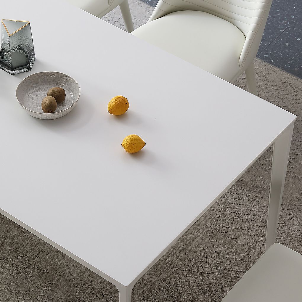 Modern Sintered Stone White Dining¬†Room¬†Set with Rectangle Table Formal Dining Table Furniture Clearhalo 'Dining Room Sets' 'Dining Tables & Seating' 'dining_room_set' 'furn' 'furn_dining_room_set' 'Furniture' 'furniture_dining_room_set' 'Kitchen & Dining Furniture' 'kitchen&dining_furn' 'kitchen' 1200x1200_108d3dad-e8b6-492f-a961-22235b6c863d