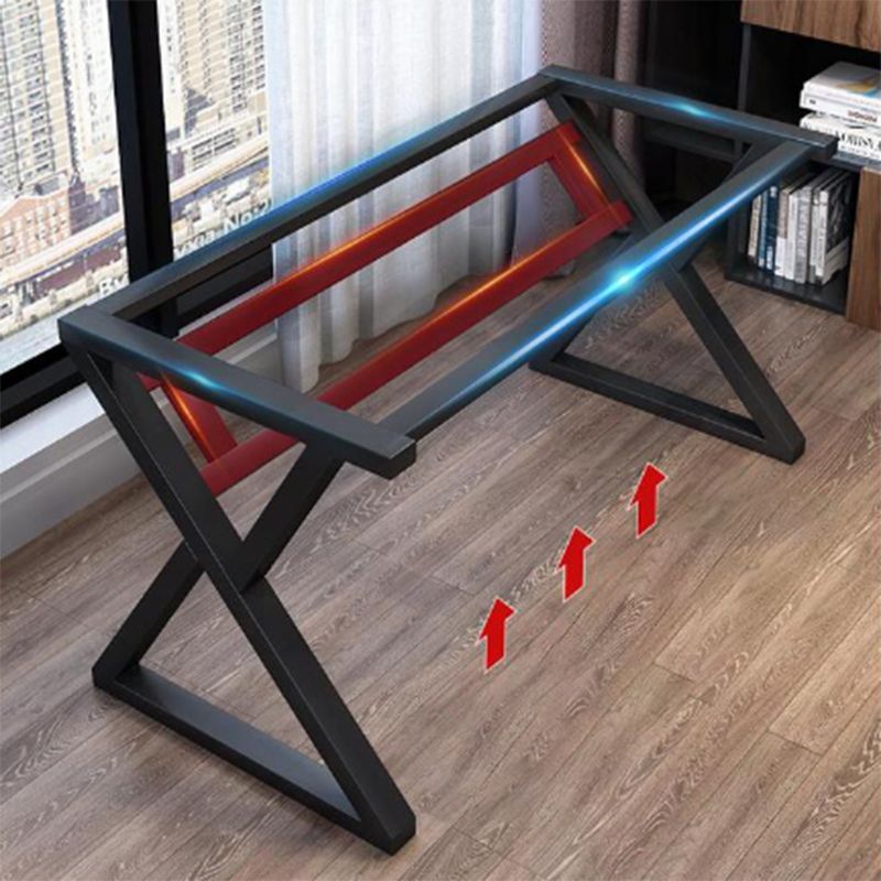 29.5" H Contemporary Office Desk Antique Finish Computer Desk Clearhalo 'furn' 'furn_office_desk' 'Furniture' 'Office Desks' 'Office Furniture' 'office_desk' 1200x1200_108d6e9a-911b-4fed-b126-e2de5d8a4f99