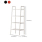 Contemporary Metal Bookshelf Ladder Shelf Bookcase for Study Room