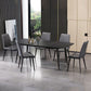 Rectangle Stone Top Dining Table Contemporary Dining Table with 4 Legs Clearhalo 'Dining Tables & Seating' 'Dining Tables' 'dining_table' 'furn' 'furn_dining_table' 'Furniture' 'furniture_dining_table' 'Kitchen & Dining Furniture' 'kitchen' 'kitchen_dining_table' 1200x1200_1091272f-af7c-489c-b0b8-656e1dc8f636