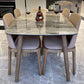 Gray Stone Top Table with Ash Wood Frame Modern Dining Table for Home Clearhalo 'Dining Tables & Seating' 'Dining Tables' 'dining_table' 'furn' 'furn_dining_table' 'Furniture' 'Kitchen & Dining Furniture' 1200x1200_109471b3-f461-4476-95ba-d90d44d58cb7