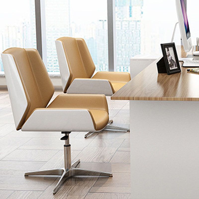 Contemporary Managers Chair Faux Leather and Chrome Frame Desk Chair Clearhalo 'furn' 'furn_office_chair' 'Furniture' 'Office Chairs' 'Office Furniture' 'office_chair' 1200x1200_1094a033-af13-4ce4-8fe1-29a366668f1b