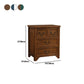 Coffre de rangement vertical en bois massif vintage de 14 po de largeur avec tiroirs
