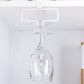 Contemporary Metal Hanging Wine Rack Wine Stemware Holder for Kitchen