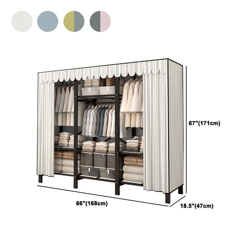 Armadio a cornice in acciaio inossidabile Armata moderno moderno armadio per il guardaroba con bordo di abbigliamento