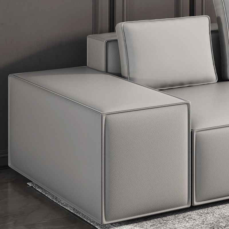 Stain-Resistant Stationary Faux Leather Sofa Living Room Square Arm Couch Clearhalo 'furn' 'furn_sofas' 'Furniture' 'furniture_sofas' 'Living Room Furniture' 'Sofa' 'sofas' 1200x1200_109827f2-b69d-4ef9-bfb8-fba824e082eb