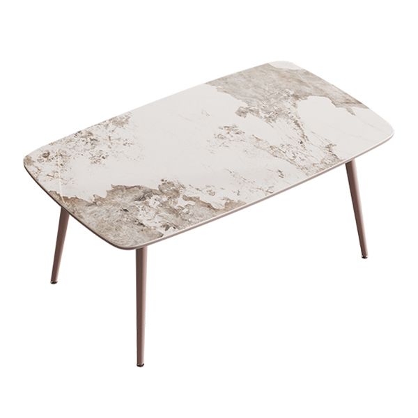 Metal Traditional Luxury Rectangle Dining Table Sintered Stone Top Table with 4 Legs Clearhalo ' dining_table' 'Dining Tables & Seating' 'Dining Tables' 'furn' 'furn_dining_table' 'Furniture' 'furniture_dining_table' 'Kitchen & Dining Furniture' 'kitchen&dining_furn' 'kitchen' 'kitchen_dining_table' 1200x1200_109836a7-07ab-47e1-ab0b-c0951cd1ffb3