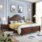 Cama de madera tradicional de tamaño queen 71.7 "W de cama con colchón