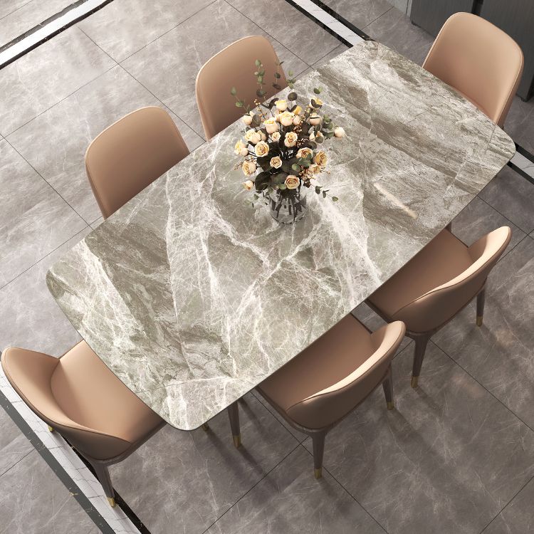 Simplicity Style Home Sintered Stone Dining Table Rectangle Shape Table with Ash Wood Base Clearhalo ' dining_table' 'Dining Tables & Seating' 'Dining Tables' 'furn' 'furn_dining_table' 'Furniture' 'furniture_dining_table' 'Kitchen & Dining Furniture' 'kitchen&dining_furn' 'kitchen' 'kitchen_dining_table' 1200x1200_109ac8b2-d5d7-4075-a895-d043ce79dc34
