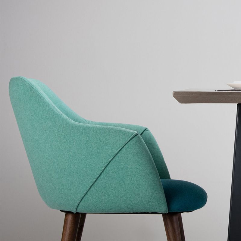 Matte Finish Fabric Arm Chair Scandinavian Solid Back Dining Chair (Set of 2) Clearhalo ' kitchen&dining_furn' 'Dining Chairs' 'Dining Tables & Seating' 'dining_chair' 'furn' 'furn_dining_chair' 'Furniture' 'furniture_dining_chair' 'Kitchen & Dining Furniture' 'kitchen' 1200x1200_109c94ad-be07-4944-8218-d412fdb9f999