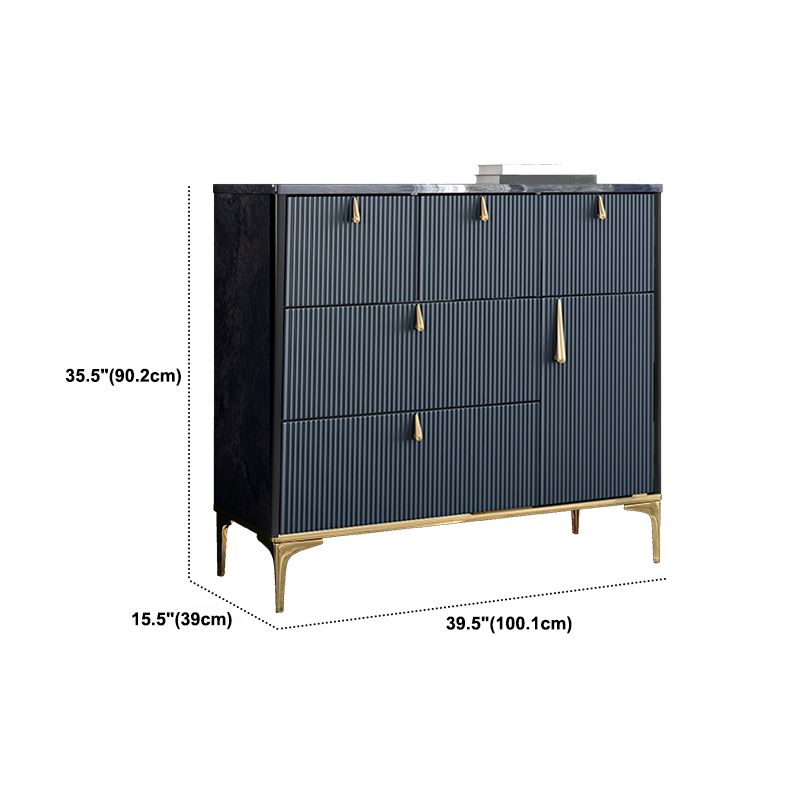 Comò Glam da 15,21 pollici con 5/7/8 cassetti e cassettiera portaoggetti