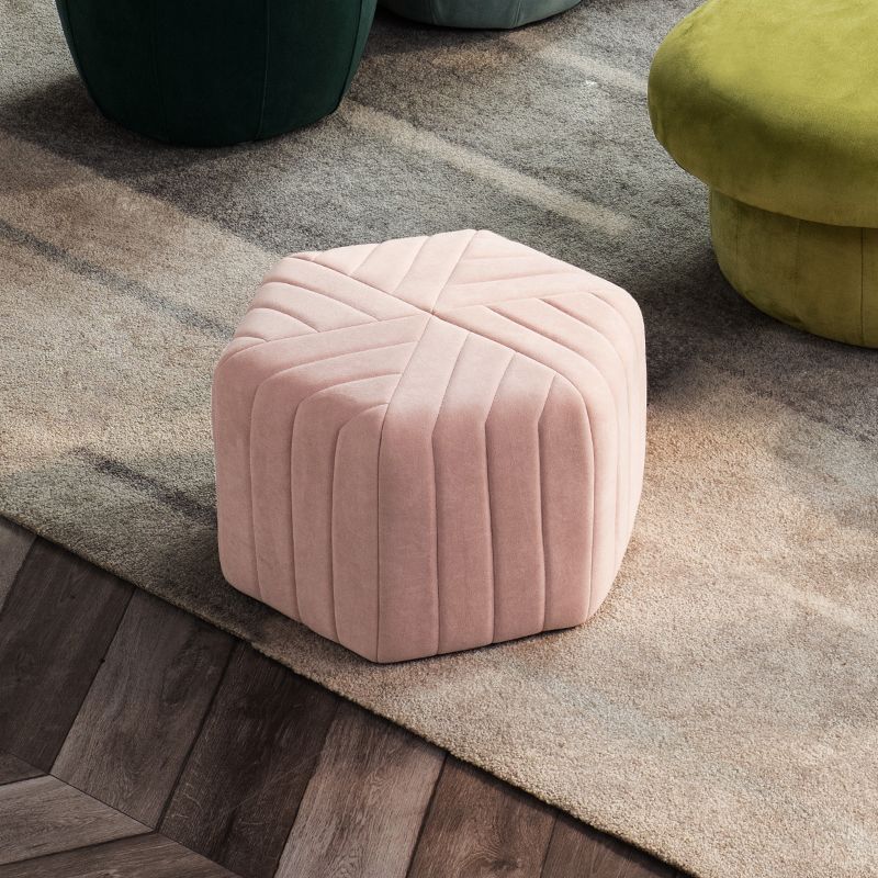 Solid Color Plush Footstool Modern Simple Hexagon Padded Foot Stool Clearhalo 'furn' 'furn_ottomans_poufs' 'Furniture' 'Living Room Furniture' 'Ottomans & Poufs' 'ottomans_poufs' 1200x1200_109ced86-9d61-47b8-93cd-ecd5daa697e7