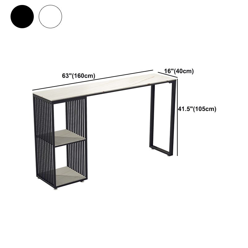 Living Room Modern Bar Table 42-inch Height Stone Top Bistro Table Clearhalo 'Bar Furniture' 'Bar Tables' 'bar_tables' 'furn' 'furn_bar_tables' 'Furniture' 'furniture_bar_tables' 'Kitchen & Dining Furniture' 1200x1200_10a04edd-cbfc-48dd-86c3-a2dd8135c05b